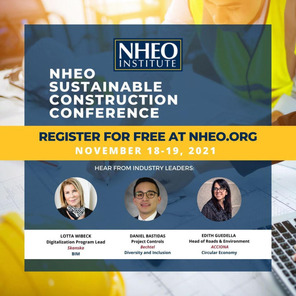 NHEO Institute for Sustainable Construction Holding Virtual Conference