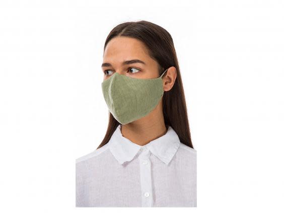 Germs find it harder to breed in linen, making it a good fabric for a face covering (Plumo)