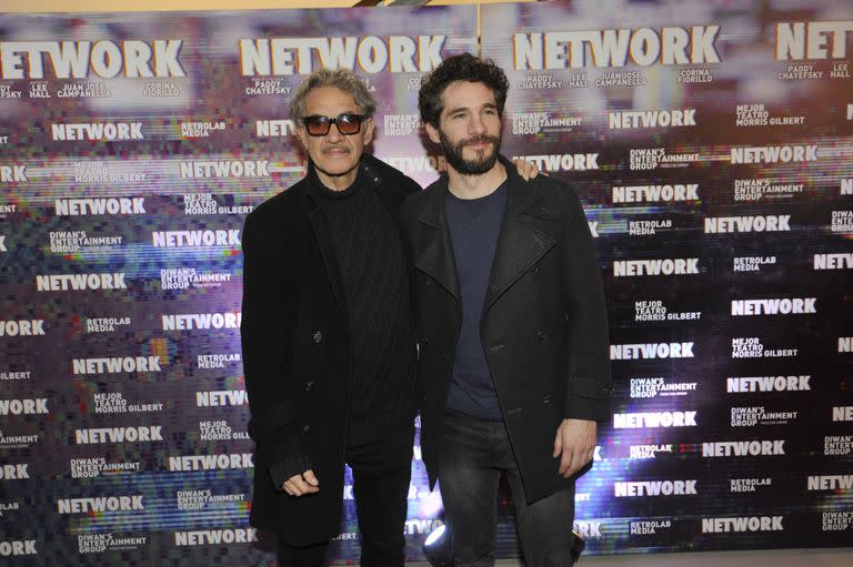 Jean Pierre Noher y Michel Noher posaron relajados para las cámaras