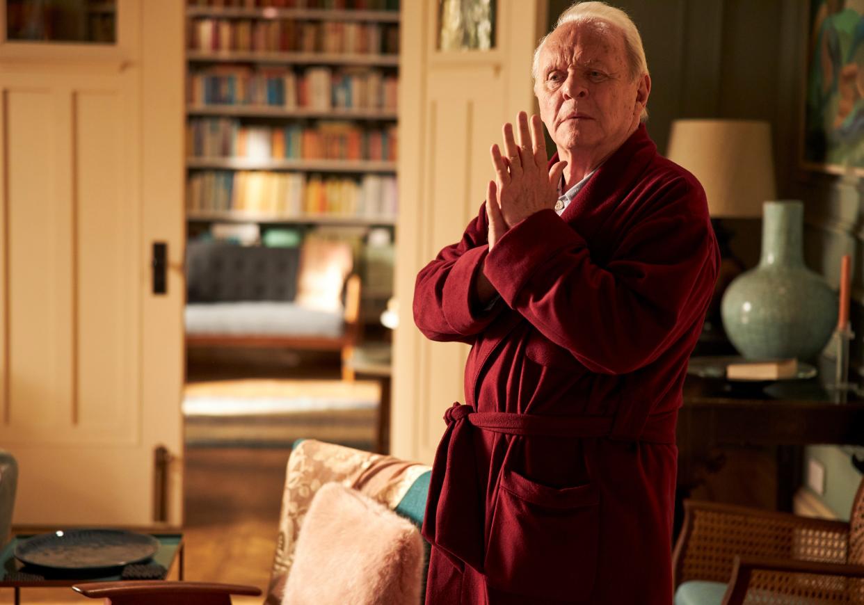 Anthony Hopkins stars as a man with dementia trying to make sense of his constantly shifting reality in Florian Zeller's "The Father."