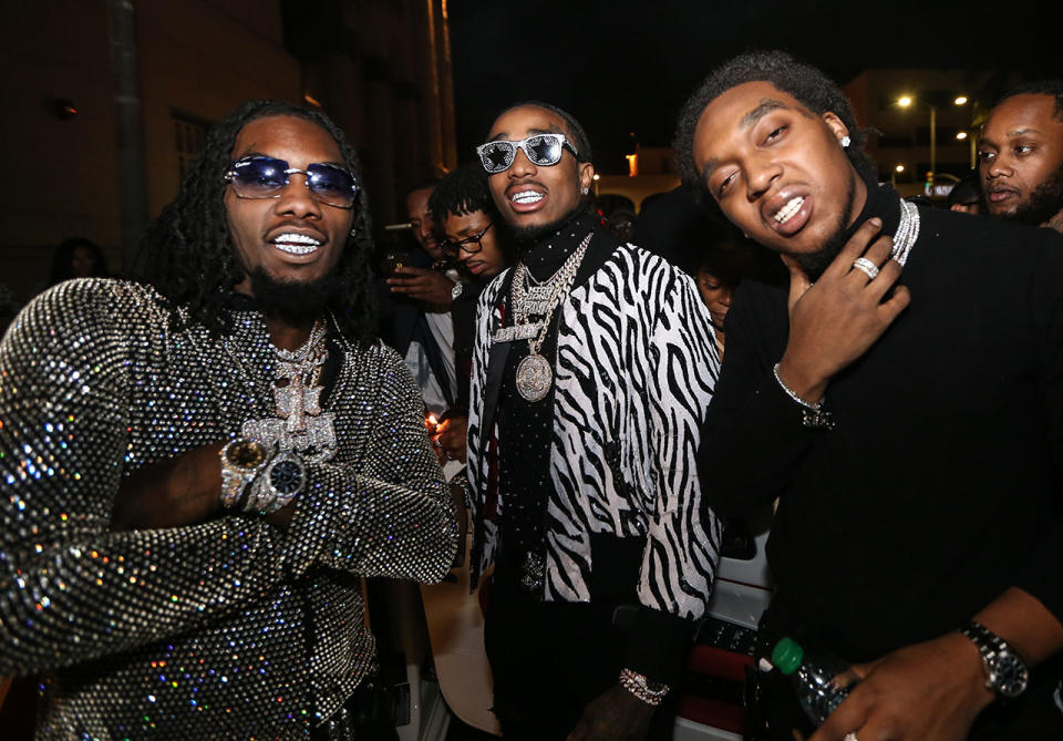 The Migos rapper celebrated his 26th birthday with a Met Gala-themed party in Los Angeles on Wednesday.