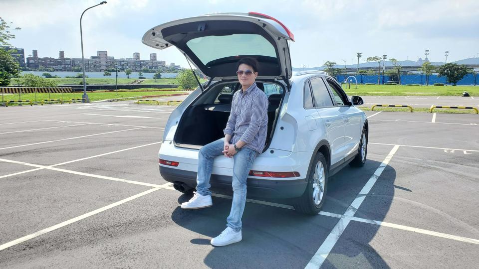 ▲Audi Q3 Sportback有休旅車空間，加上動感的斜背設計，擄獲楊正磊和家人的心。