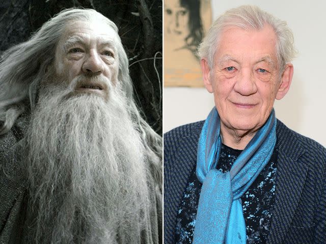 <p>Moviestore/Shutterstock ; David M. Benett/Jed Cullen/Dave Benett/Getty</p> Actor Ian McKellen as Gandalf (left).