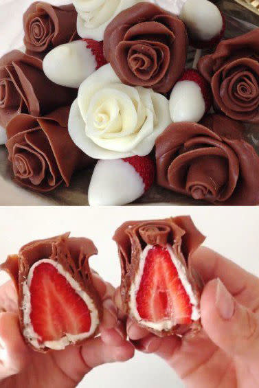 Chocolate-Covered Petals and Strawberry Roses