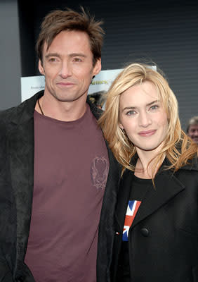 Hugh Jackman and Kate Winslet at the New York premiere of DreamWorks Animation's Flushed Away