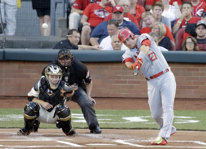Mike Trout homered on the All-Star Game's fourth pitch. (AP)
