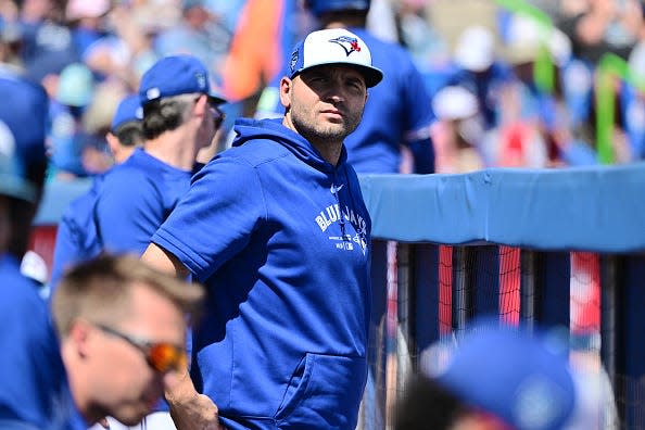 Joey Votto of the Toronto Blue Jays during spring training