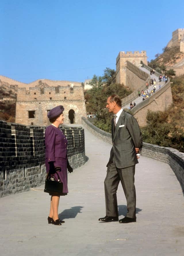 The royal tour to China