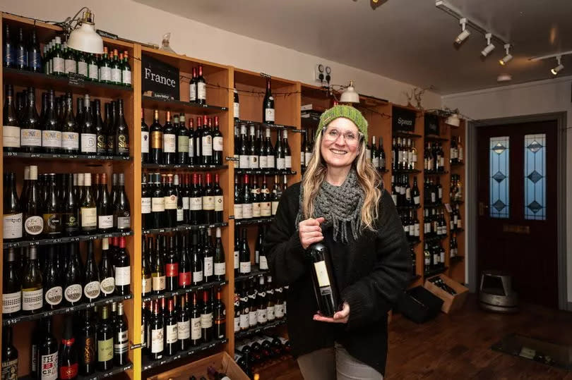 Helen Latham manager of Goyt Wines in Whaley Bridge