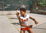 <p>Handball, Seven Gables Playground, Queens. (Photograph by Paul Hosefros/NYC Parks Photo Archive/Caters News) </p>