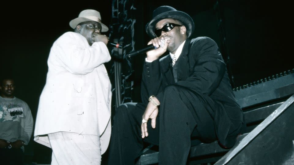 Christopher Wallace and Sean Combs around 1994. - Nitro/Getty Images