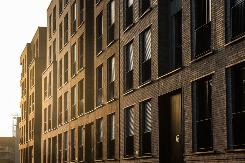 The sun is shining on the facades of newly built apartments. The sharp rise in rental prices for homes in major German cities is slowing down compared to the rapid growth we have seen recently, according to an analysis by real estate specialist Jones Lang LaSalle (JLL). Oliver Berg/dpa