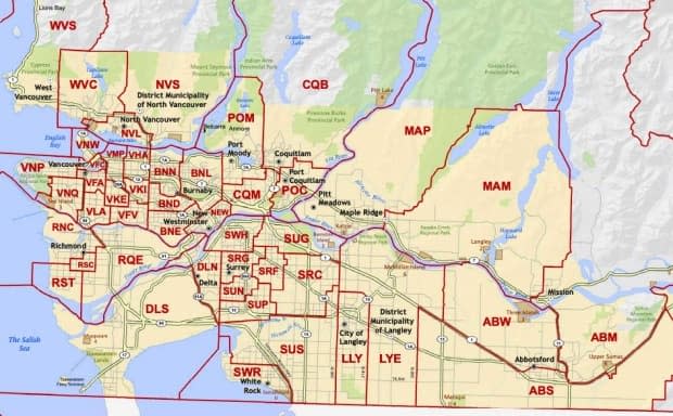 Right now, there are 17 protected ridings in the North, the Kootenays and the Central Interior. (Elections BC - image credit)