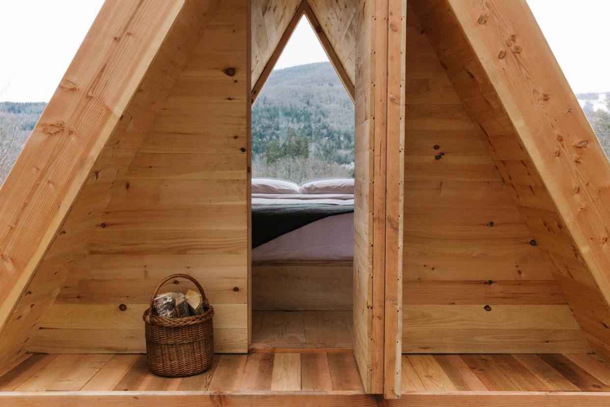 Eastwind offers Swedish-style 'glamping' cabins.