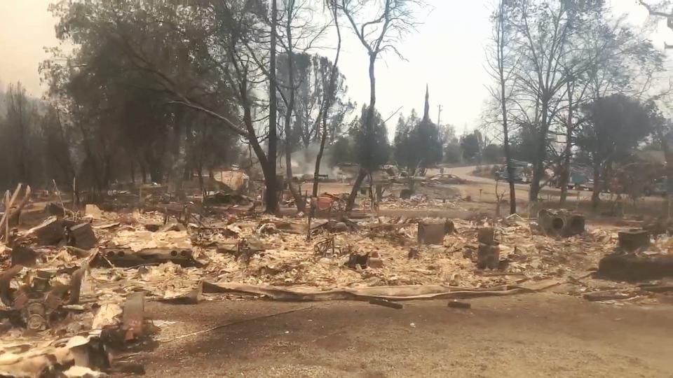 The&nbsp;Campbells' property after the Carr fire hit, near Redding, California, on July 27, 2018. (Photo: Jason Campbell)
