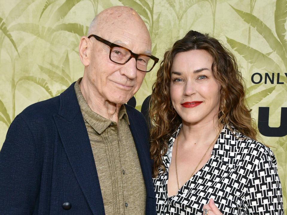 Patrick Stewart and Sunny Ozell attend the FX's "The Patient" season 1 premiere at NeueHouse Los Angeles on August 23, 2022 in Hollywood, California