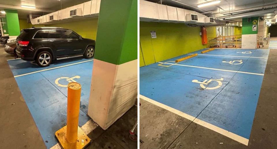 An Aussie woman with a short-term disability permit has hit out at mobility parking at her local shopping centre. Source: Facebook