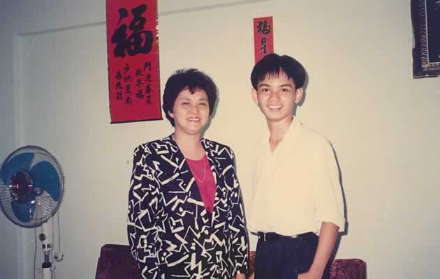 The blazer Chew's mother wore in this photo cost $500 and was a gift from him (Photo courtesy of Dennis Chew)