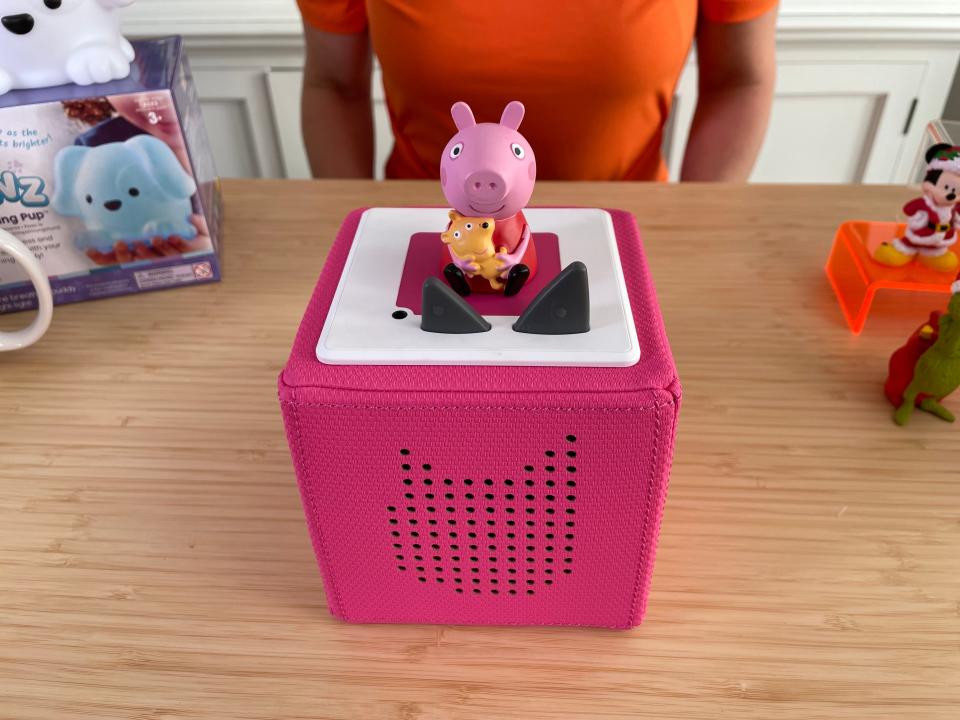 The Peppa Pig Toniebox Starter Set offers hours of interactive fun without a screen.