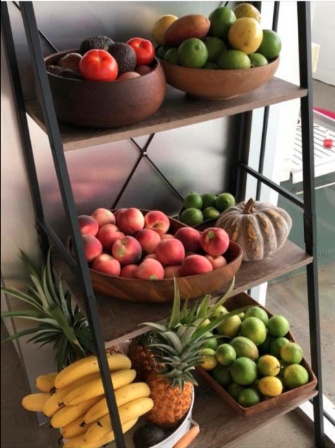 Check out this awesome ladder fruit stand. Photo: Facebook/Kmart Mums Australia