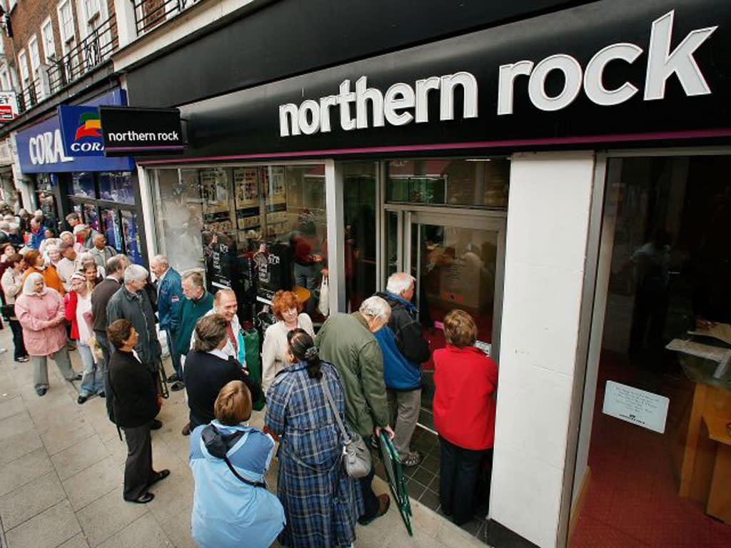The run on Northern Rock became one of the defining moments of the financial crisis: GETTY