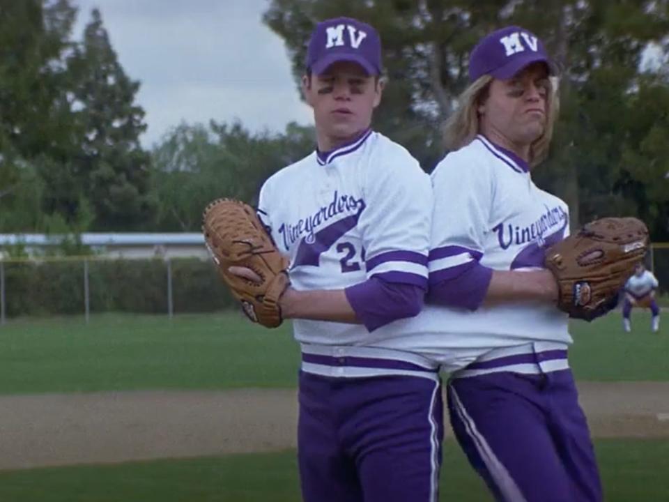 Matt Damon and Greg Kinnear in "Stuck on You" (2003).