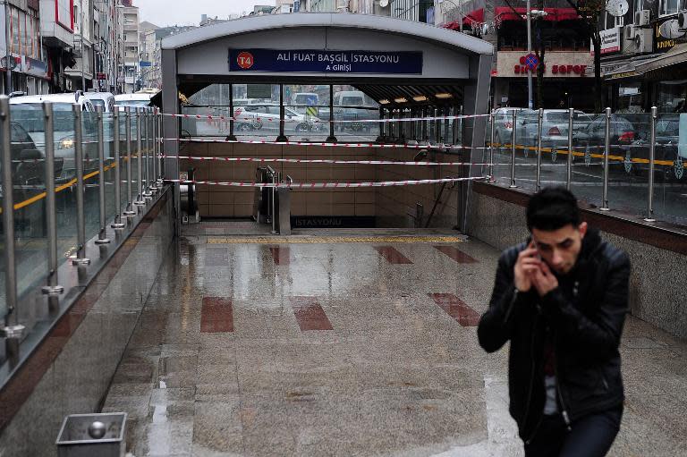 Metro systems in Ankara, Istanbul (pictured) and Izmir all stopped working for several hours after a massive power outage