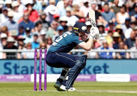 Cricket - England v Australia - Fifth One Day International - Emirates Old Trafford, Manchester, Britain - June 24, 2018 England's Eoin Morgan in action Action Images via Reuters/Craig Brough