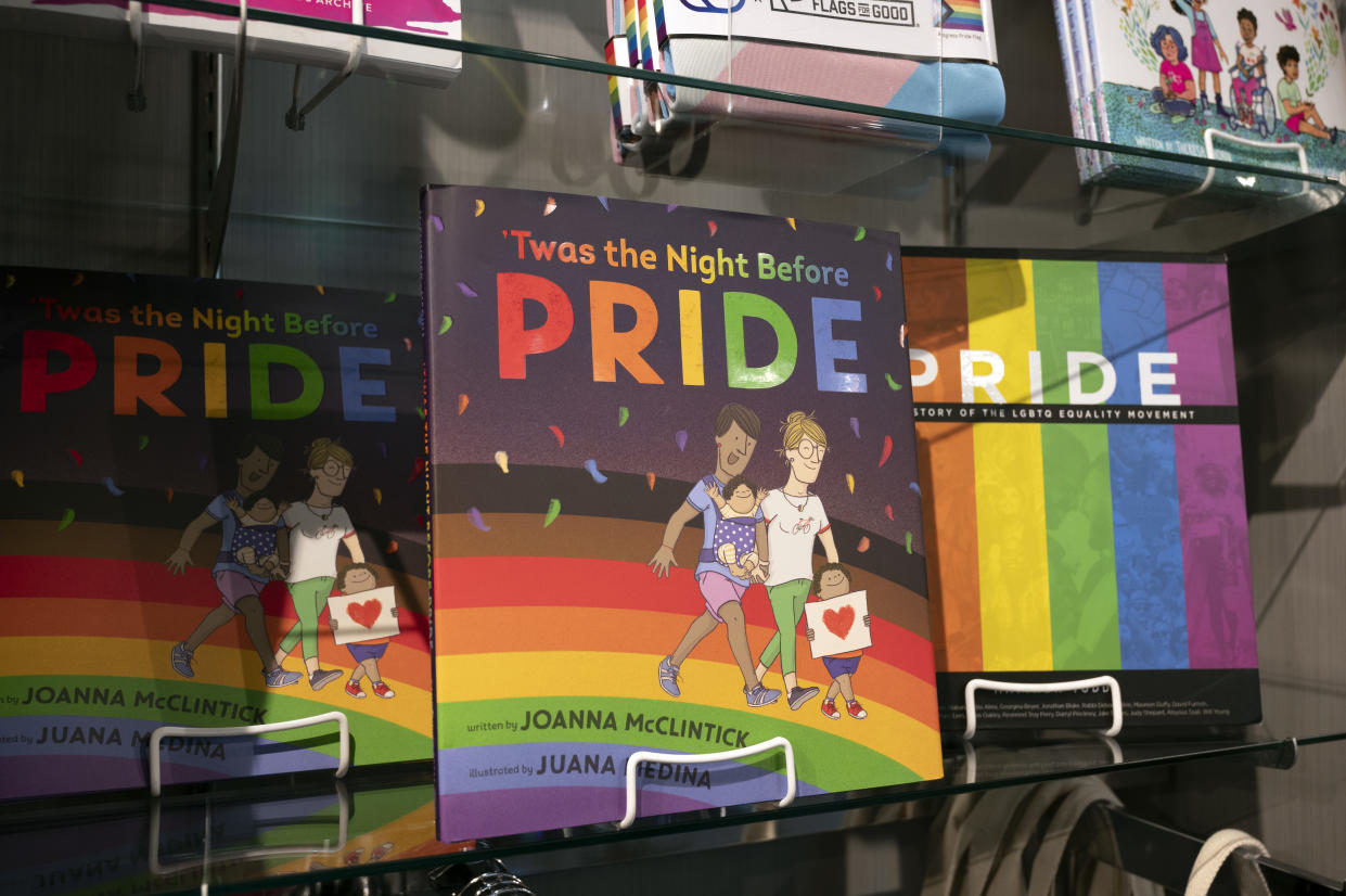 An illustrated book on LGBTQ and Gay Pride, written for children in gift shop at National Center for Civil and Human Rights in Atlanta in October 2022. (Robin Rayne/ZUMA Press Wire)