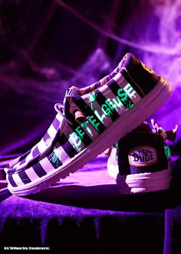 Beetlejuice Shoe HEYDUDE x Warner Bros.