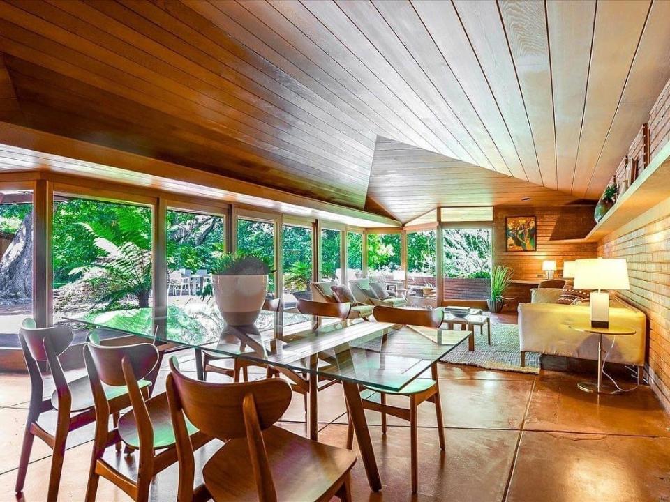 The dining area of the Mathews House