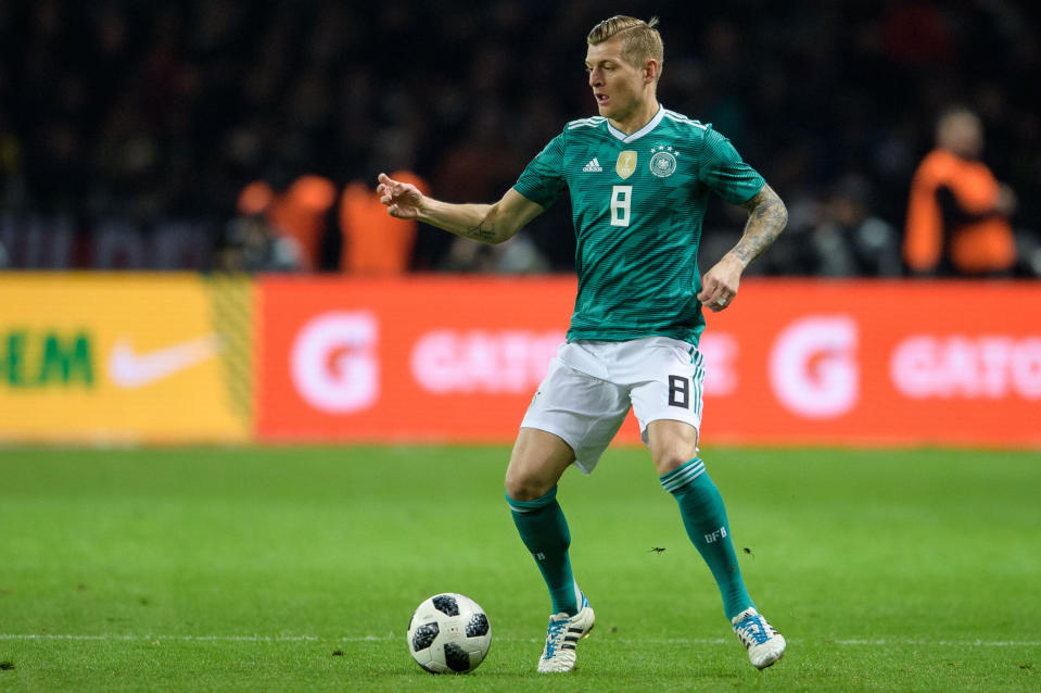 <p>Age: 28<br> Caps: 82<br> Position: Midfielder<br>The Real Madrid star is already vastly experienced at international level, and was part of the Germany team that triumphed in 2014, which included a man of the match performance in the 7-1 semi-final thrashing of hosts Brazil. </p>