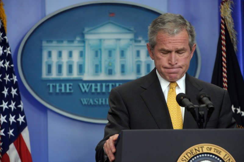 U.S. President George W. Bush's decisions made after 9/11 that led to the interventions in Afghanistan and Iraq were the worst foreign policy blunders of this century. File Photo by Roger L. Wollenberg/UPI