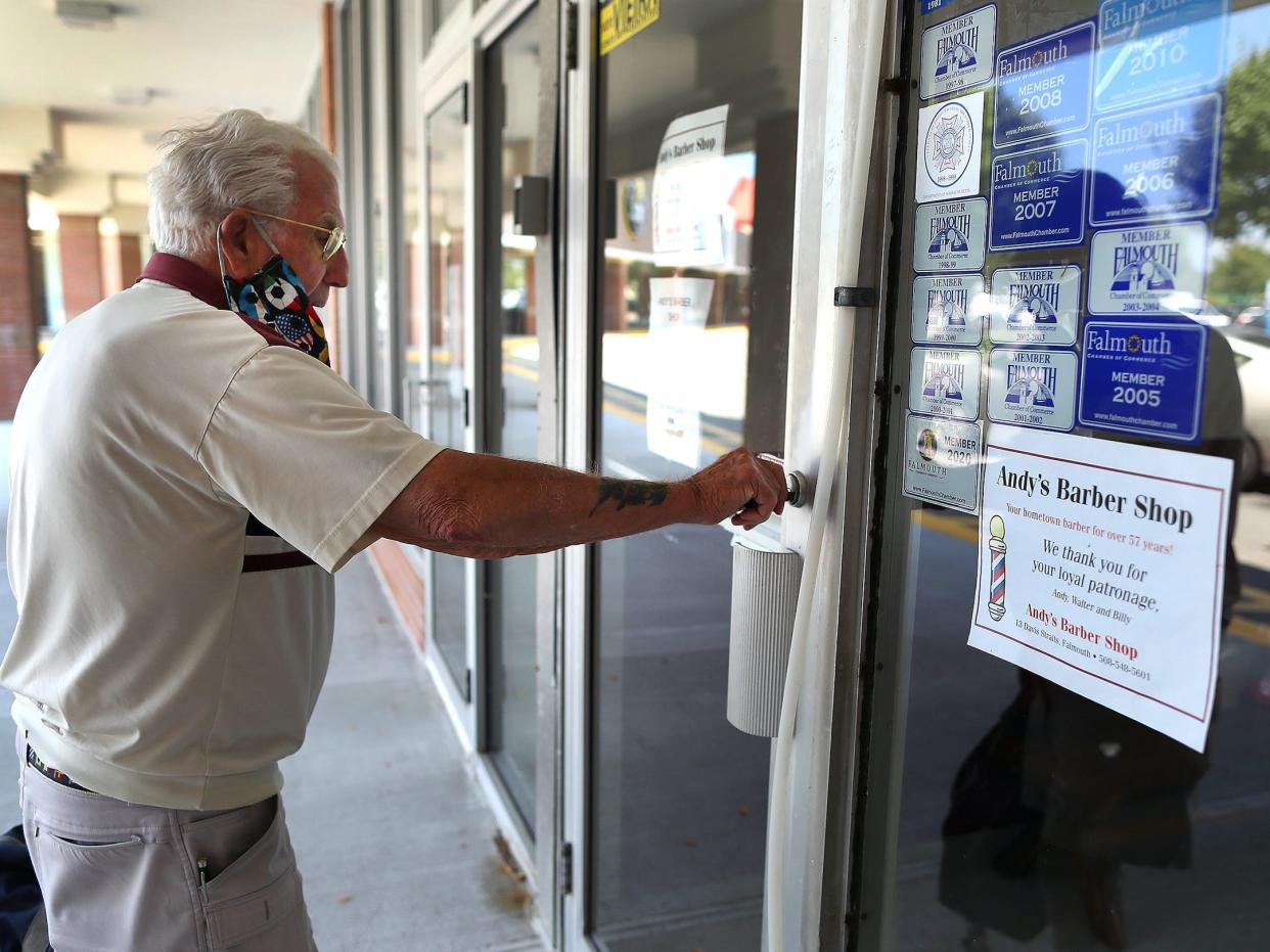 Andy's Barber Shop closes small business coronavirus