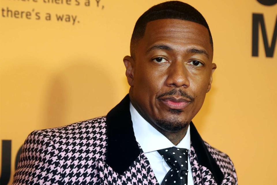 NEW YORK, NEW YORK - OCTOBER 13: Nick Cannon poses at the opening night of the new play "Thoughts of a Colored Man" on Broadway at The Golden Theatre on October 13, 2021 in New York City. (Photo by Bruce Glikas/WireImage)