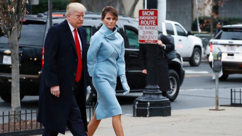 FOTOS: Melania Trump, la primera dama exmodelo, se lució en la investidura presidencial