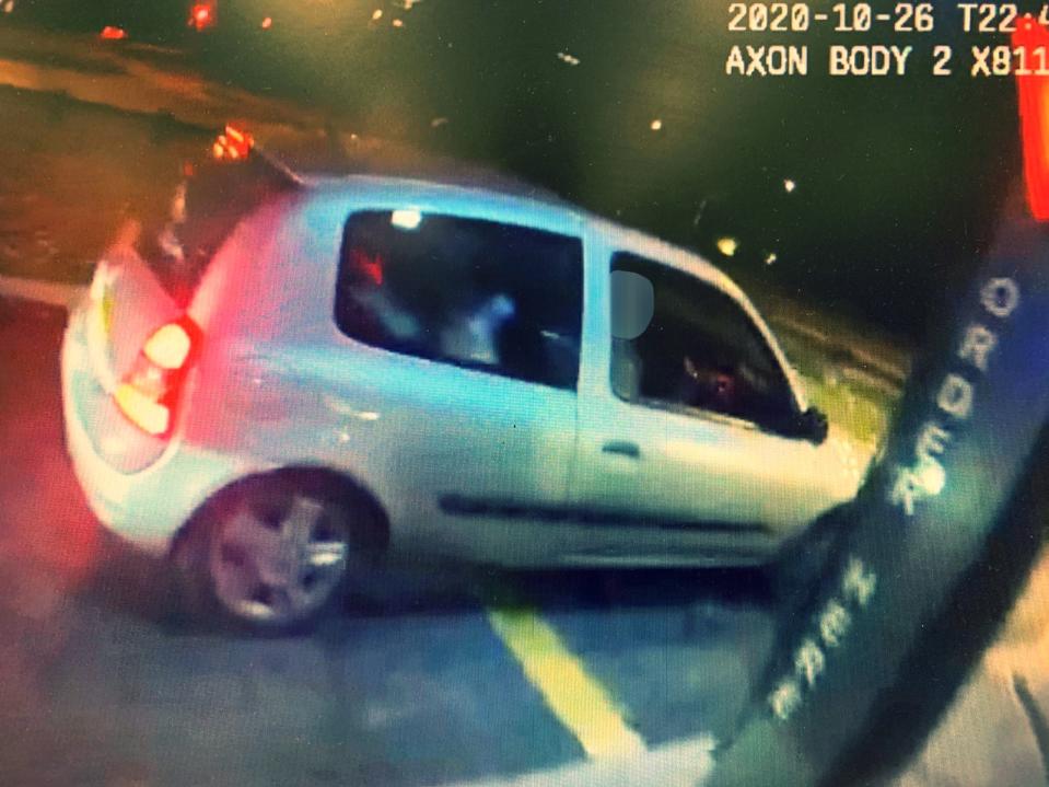 The speeding teenager was pulled over at a McDonald’s drive-thru in West Midlands (Picture: Police)