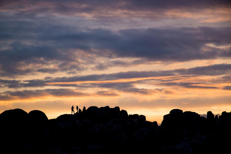 The San Andreas Fault, the geological formation responsible for many California earthquakes, passes by the south side of Joshua Tree National Park.