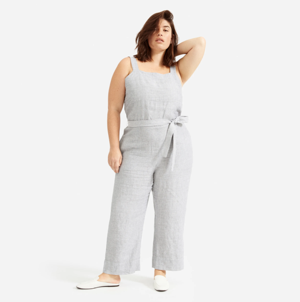 The Linen Square-Neck Jumpsuit. Image via Everlane.