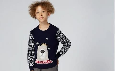 ROCK AND WILDE Yogi Polar Bear Christmas Jumper - Credit: House of Fraser