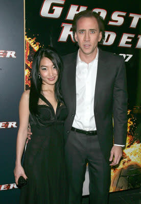 Alice Kim and Nicolas Cage at the New York premiere of Columbia Pictures' Ghost Rider