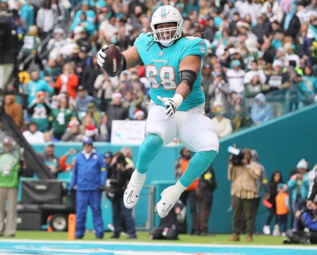 Dolphins' Robert Hunt out vs. Chiefs, 2 starting OL questionable. And  Ramsey on Kelce