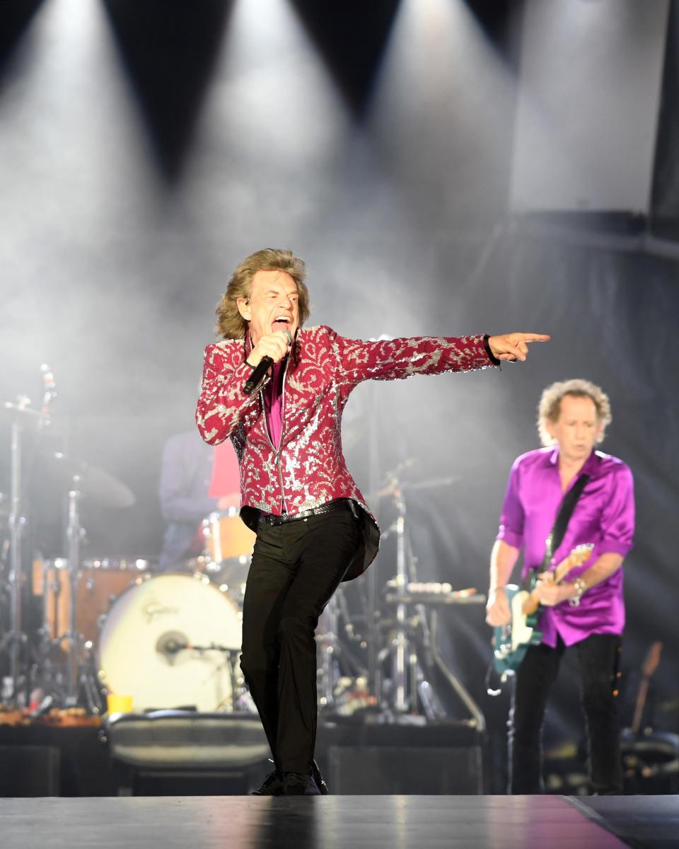 The Rolling Stones perform on Aug. 1, 2019, at MetLife Stadium.