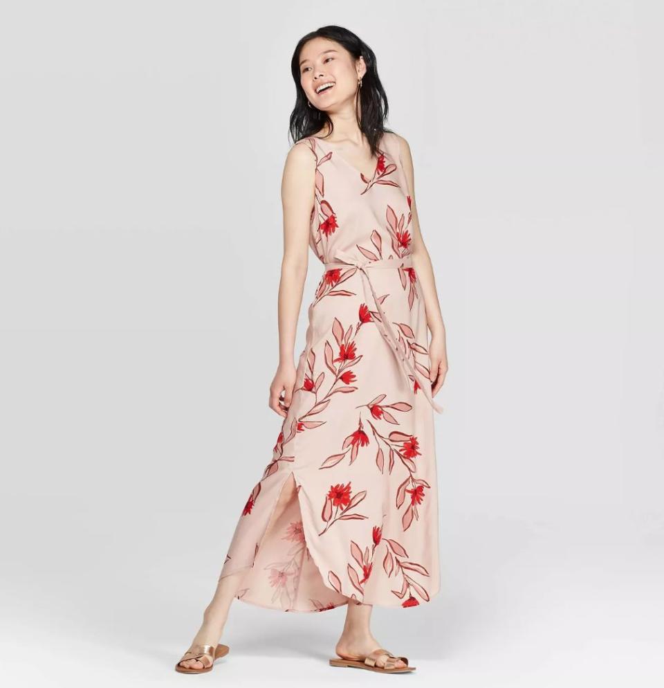 A New Day Floral Print Sleeveless Maxi Dress