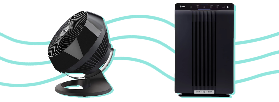 Regulate dirty or unclean air with an air purifier or even a standard fan.