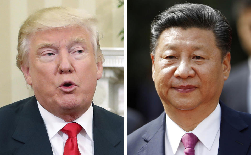 President-elect Donald Trump has taken a hard line on China, but an upcoming political transition means Chinese President Xi Jinping could be easily provoked. (Credit: AP/Pablo Martinez Monsivais, Luis Hidalgo)