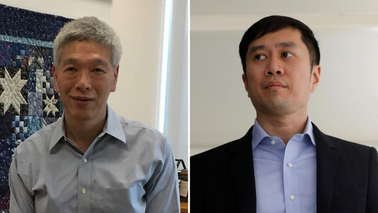 Prime Minister Lee Hsien Loong's estranged younger brother Hsien Yang (left) and civil society activist Jolovan Wham. (Yahoo News Singapore file photo)