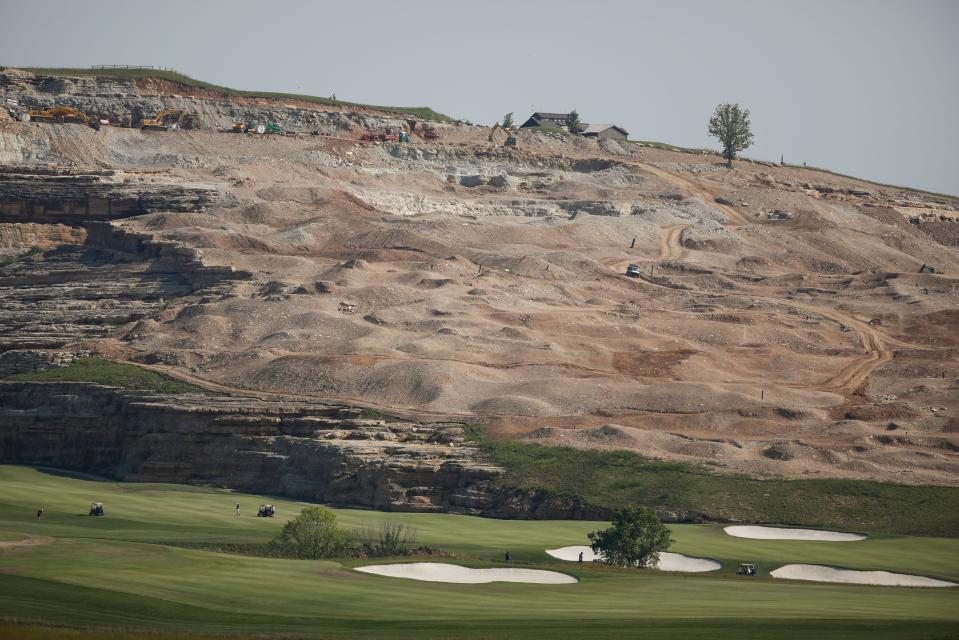 Construction next to Payne's Valley golf course in Branson on Monday, May 22, 2023.  Bass Pro Shops told the News-Leader that it will eventually be a Par 3 course.