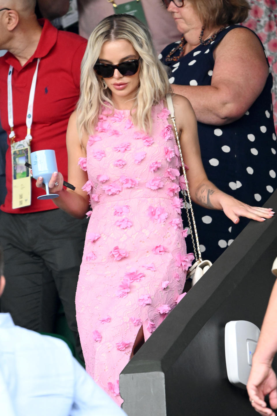 LONDON, ENGLAND - JULY 08: Helen Flanagan attends day six of the Wimbledon Tennis Championships at the All England Lawn Tennis and Croquet Club on July 08, 2023 in London, England. (Photo by Karwai Tang/WireImage)