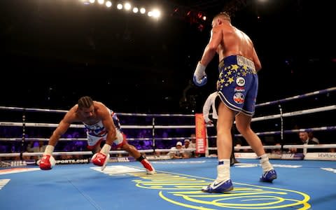 Bellew was far too sharp for the 37-year-old Haye - Credit: GETTY IMAGES